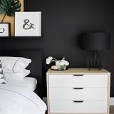 Decoroom Black Sticky Back Plastic 40x600cm Peel and Stick Wallpaper view 2
