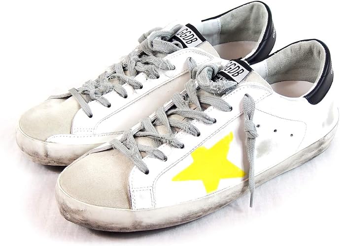 Amazon ゴールデングース G36ms590 T75 Sneakers Superstar スニーカー スーパースター ホワイト イエロー 並行輸入品 スニーカー