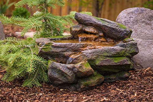 Majestic-Rock-Water-Fountain-Outdoor-Water-Feature-for-Gardens-Patios-Weather-Resistant-Design-Includes-Pump-LED-Lights