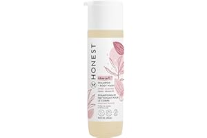 The Honest Company 2-in-1 Cleansing Shampoo + Body Wash | Gentle for Baby | Naturally Derived, Tear-free, Hypoallergenic | Sweet Almond Nourish, 10 fl oz