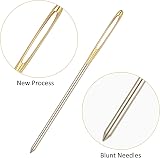 WILLBOND 12 Pieces Large Eye Blunt Sewing Needles Tapestry Set view 4