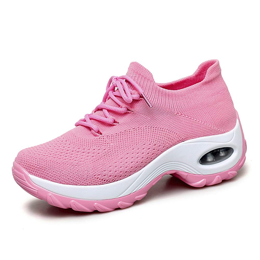Womens Slip on Walking Shoes Mesh Breathable Air Cushion Work Nursing Shoes Easy Casual Sneakers