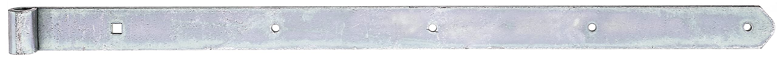 Strap Hinge Straight with Rounded End Rolle 13 mm / 700 x 40 mm / 1 STK. galvanisch Gelb verzinkt — image 1