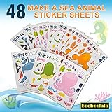 (48) Piece Set of Make-Your-Own Sea Sticker Sheets. Great for Parties, School or Craft Time. Enhance Your Child's Creativity!