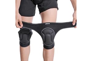 JYBTAA Men/Women Adult Crawling Knee Pads For Cleaning, Work, Construction, Floors,With Velcro Soft Foam Kneepads Perfect For Gardening and Housework,Painter,Housekeeping,Weeding/Planting,Photographe.Black M