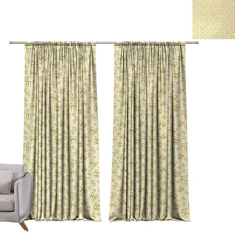 Amazon Com Thermal Insulated Blackout Curtains Birthday Abstract