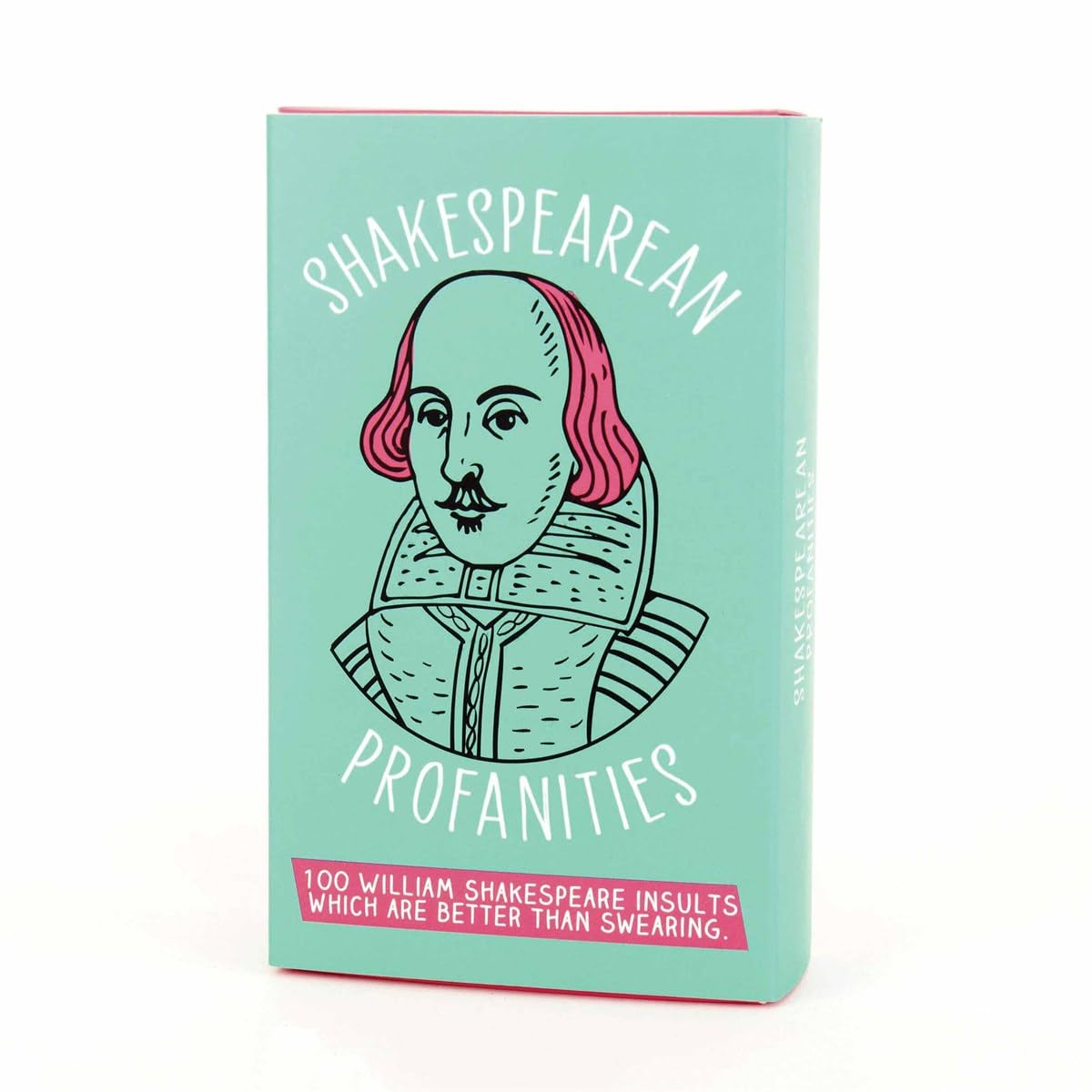 Gift Republic 100 Shakespearian Profanities Old English Insults Rude Shakespeare Quotes Trivia Cards Funny Adult Gift English Literature Novelty Fun, Green
