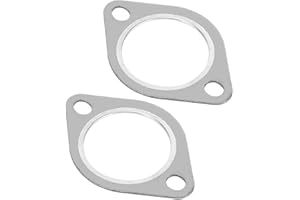2pcs Exhaust Gasket Exhaust Manifold Gasket,18107502346 Replacement Fits for E36 E39 E46 E53 E70 E83 E85 Exhaust Flange Gaske