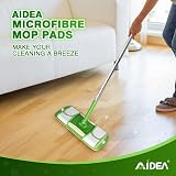 AIDEA 4pk Reusable Microfiber Mop Refills for Flash Speedmop 10-12 inch view 7