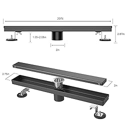 Bmvlffs 20 Inch Linear Shower Drain with Tile