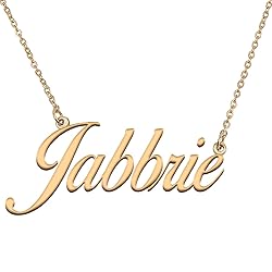 HUAN XUN Customized Custom Simple Any Name Necklace