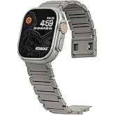 KORDIZ Titanium Watch Band TX Pro (Max) - Fits Apple Watch ULTRA 3, ULTRA 2/1 [49mm] and Series 11, 10 [46mm] - Adjustable Titanium Apple Watch Band - Butterfly or Magnetic Clasp - DLC Scratch Resistant - Premium Color Matching Band - Comfortable grip - Replacement Wristbands for iWatch