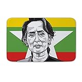 Welkoom Large Front Door Mat Aung San SUU KYI On
