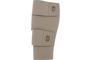 ALTA MEDICAL SiennaWrap Compression Leg Wrap - Design by a Lymphedema & Lipedema Therapist - Adjustable Compression Leg Wrap with Velcro - Compression Wrap for Legs - Ideal for Swelling Support - Made in USA - Contoured (Beige, Medium, Standard)
