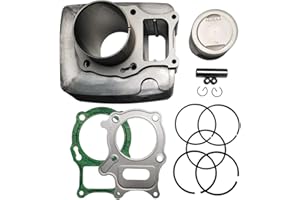 N/W JINFANNIBI Cylinder Piston Ring Gasket Top End Rebuild Kit Compatible for Honda Recon 250 Sportrax 250 TRX250X TRX250EX TRX250TM TRX250TE 1997-2019