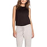 PJ Salvage Womens Loungewear Jammie Essentials Tank Pajama Top, Black, Medium US