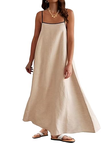 sachin and babi light blue dress Womens Summer Maxi Dress 2025 Spaghetti Strap Dress Linen Sleeveless  Backless Flowy Long Beach Dresses in Kenya