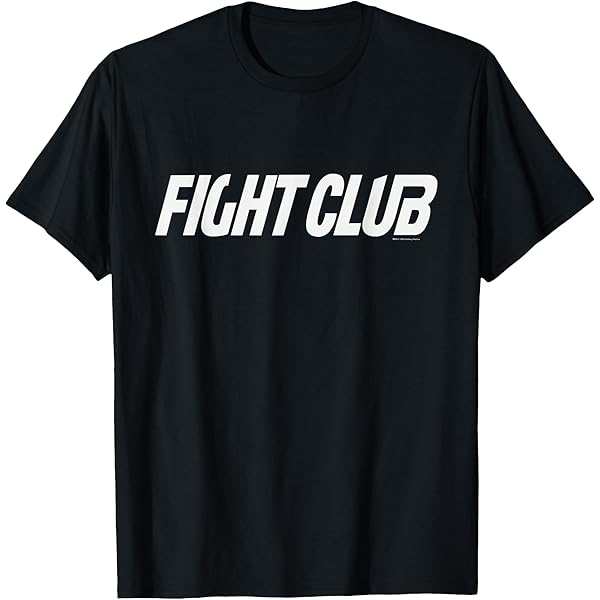 Amazon.com: Fight Club Iconic List Rules Big Chest Text Logo T
