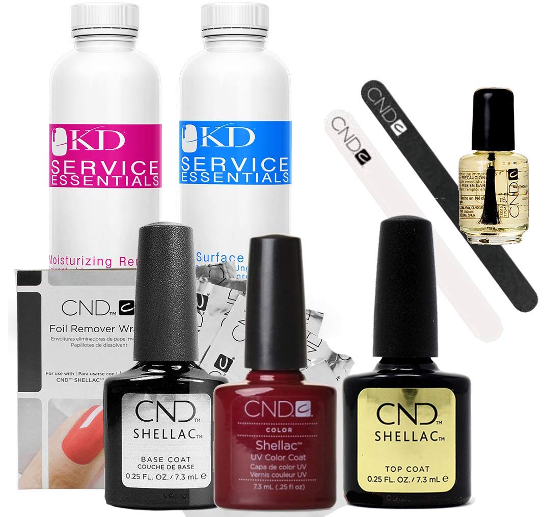 CND Shellac Starter Kit Manicure and Pedicure Set, Decadence