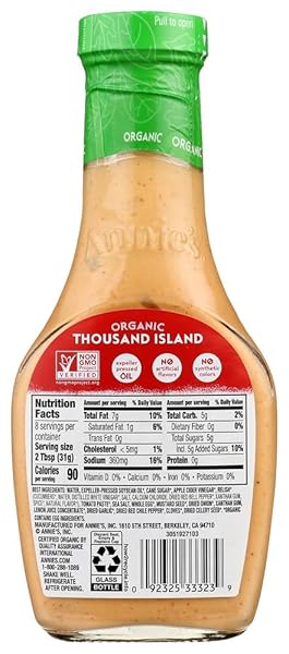 ANNIE’S NATURALS THOUSAND ISLAND DRESSING 8 OZ