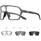SCVCN Photochromic Cycling Glasses Sport Sunglasses Clear MTB Men Women BMX Running Driving S335
