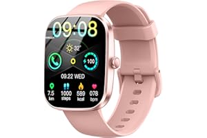 SOUDORV Smart Watch(Answer/Make Call), 1.91" Smartwatch for Men Women, New Fitness Watch with 110+ Sport Modes, Fitness Activity Tracke with Pedometer/Sleep Monitor/Heart Rate/IP68 Waterproof, Rose Gold