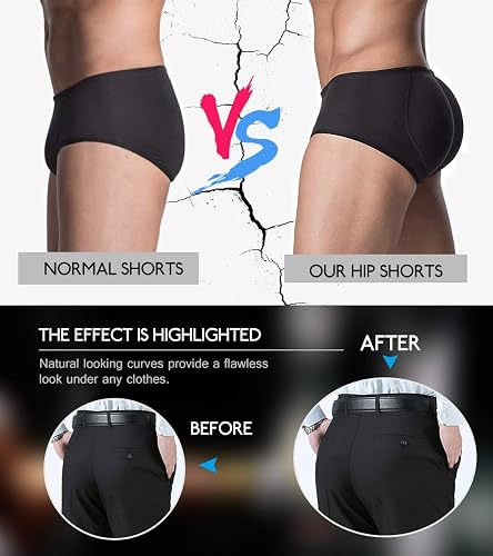 thumbnail image 2 of Miss Molly Men's Padded Enhancing Underwear – Butt Lifter Boxer Briefs Shapewear 2 of 5