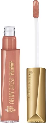 Rimmel Oh My Gloss Plump Peach Pie Lip Gloss gloss bright high shine view 2