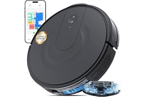 Kokaidia Robot Vacuum and Mop Combo, LiDAR Navigation, 9000Pa Suction Robotic Vacuum Cleaner – Ultra Slim Design, 200 Min Runtime, Auto Recharge, Customizable Cleaning for Pet Hair, Hard Floors