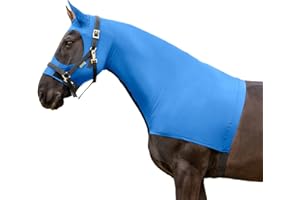 Resistance Horse Hood Slinky Lycra Zippered Mane Braid Shoulder Guard - Horse Sleazy Slickers Care Sheet