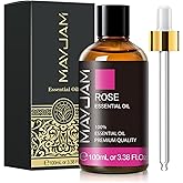 Rose Essential Oil, MAYJAM Premium Pure Essential Oils for Diffusers for Home, 3.38FL.OZ Large Volume Rose Oil for Soap Candl