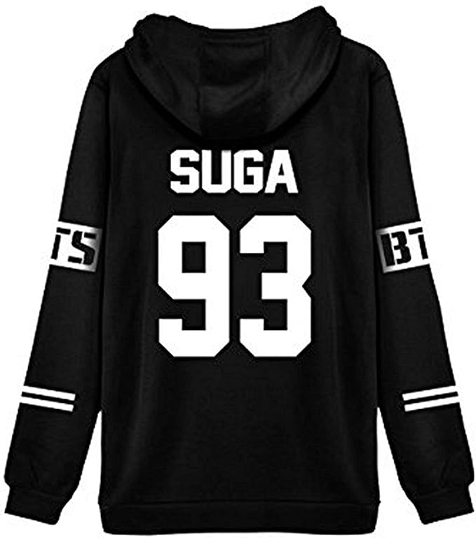 Sudaderas con Capucha Manga Larga Suéter Capa Hoodies Pullover Outwear Encapuchado Tops BTS, SUGA, JIMIN, J-HHOPE, V, JIN, K-POP