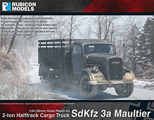 SdKfz 3a Maultier 2 ton Half-Track Cargo Truck(1:56th scale / 28mm)