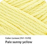 Lion Brand 24/7 Cotton Yarn Lemon 3 Pack 100% Mercerized Cotton 185 yd view 2
