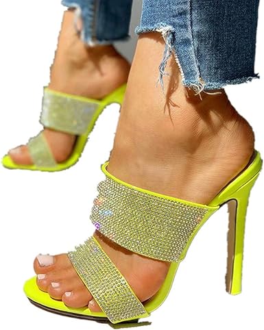 pointed open toe mules