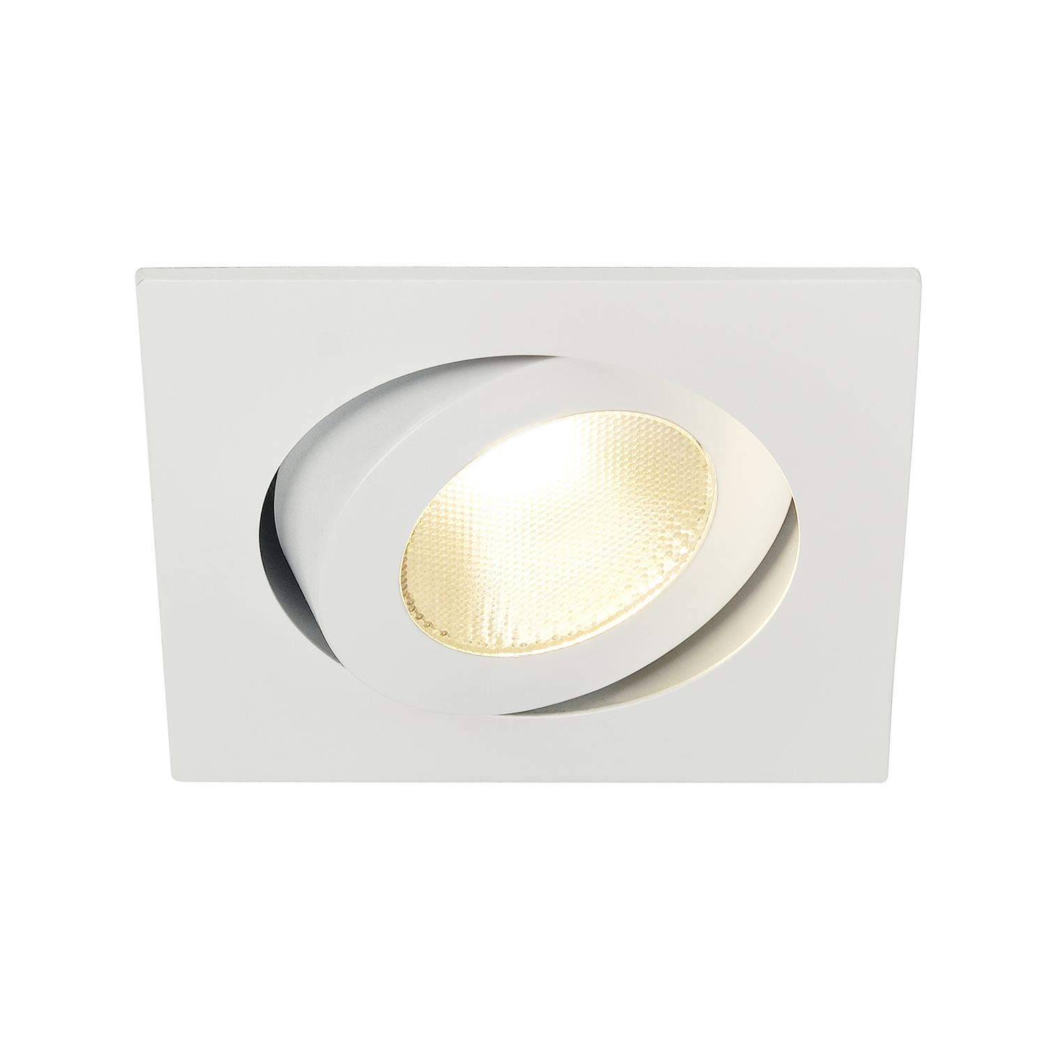 SLV Recessed Ceiling Light CONTONE/LED Spotlight, floodlight, Ceiling Light, recessed Light, Indoor Lighting / 3000K 16W 890lm White dimmable 30 Degrees