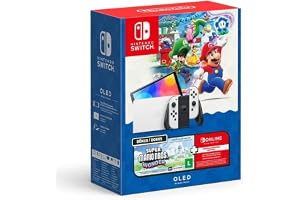 Bundle Nintendo Switch OLED + Super Mario Bros. Wonder + 3 Meses de Assinatura Nintendo Switch Online