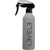 L3 Level 3 Rubberized Fine Mist Spray Bottle for Barbers, Rubber Grip | Precise fine-mist spray, controlled styling applicati