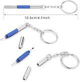 Abeillo 2Pcs Tiny Eyeglass Screwdriver Kit 3 in 1 Keychain Precision Set view 4
