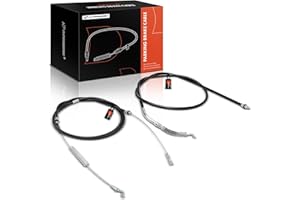 A-Premium Rear Driver and Passenger Side Parking Brake Cable Assembly Compatible with Dodge Models: Ram 1500 2002-2008, Ram 2