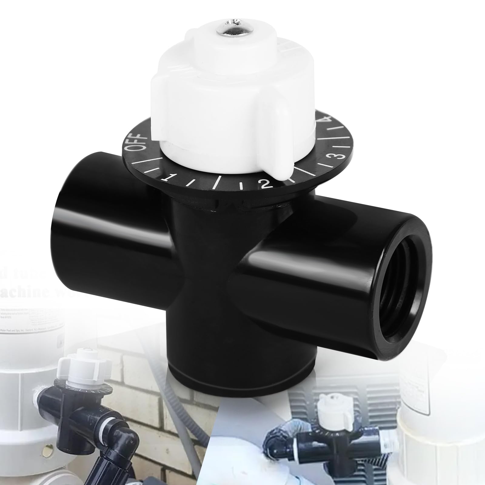 Photo 1 of 1/2-inch R172086 Control Valve, Pool Control Valve Compatible with 320 322, 300-29X, Effectively Manage the Flow Of Chlorine/Bromine Gas, Ensuring the Pool Water Remains Clean