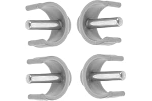 HOMOCONO 4pcs Gray c Buckle Clamp Clips for 22mm Walking Stick Tubes, Crutch and Walker Handle Replacement Accessories, Cane 
