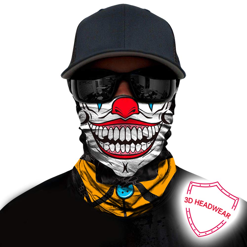 Download Smile Red Nose With Yellow Neck Obacle Clown Face Mask Half Sun Dust Wind Protection Durable Headband Bandana For Men Women Lightweight Thin Breathable Seamless Tube Mask For Fe Amazon In Health PSD Mockup Templates