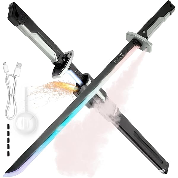 Amazon.com: Cyberpunk Spark Sword 31.5inch 8 Colors RGB LED Light