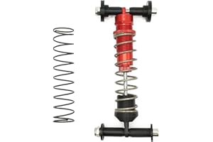 ODO LUCK Red Dampener Mod Improvement + Hard Spring for Fanatec CSL Throttle/Clutch/Non-LC (Load Cell) Pedal,Shock Absorber Mod Improvement, Modification Accessories,Bold Design with Stronger Force