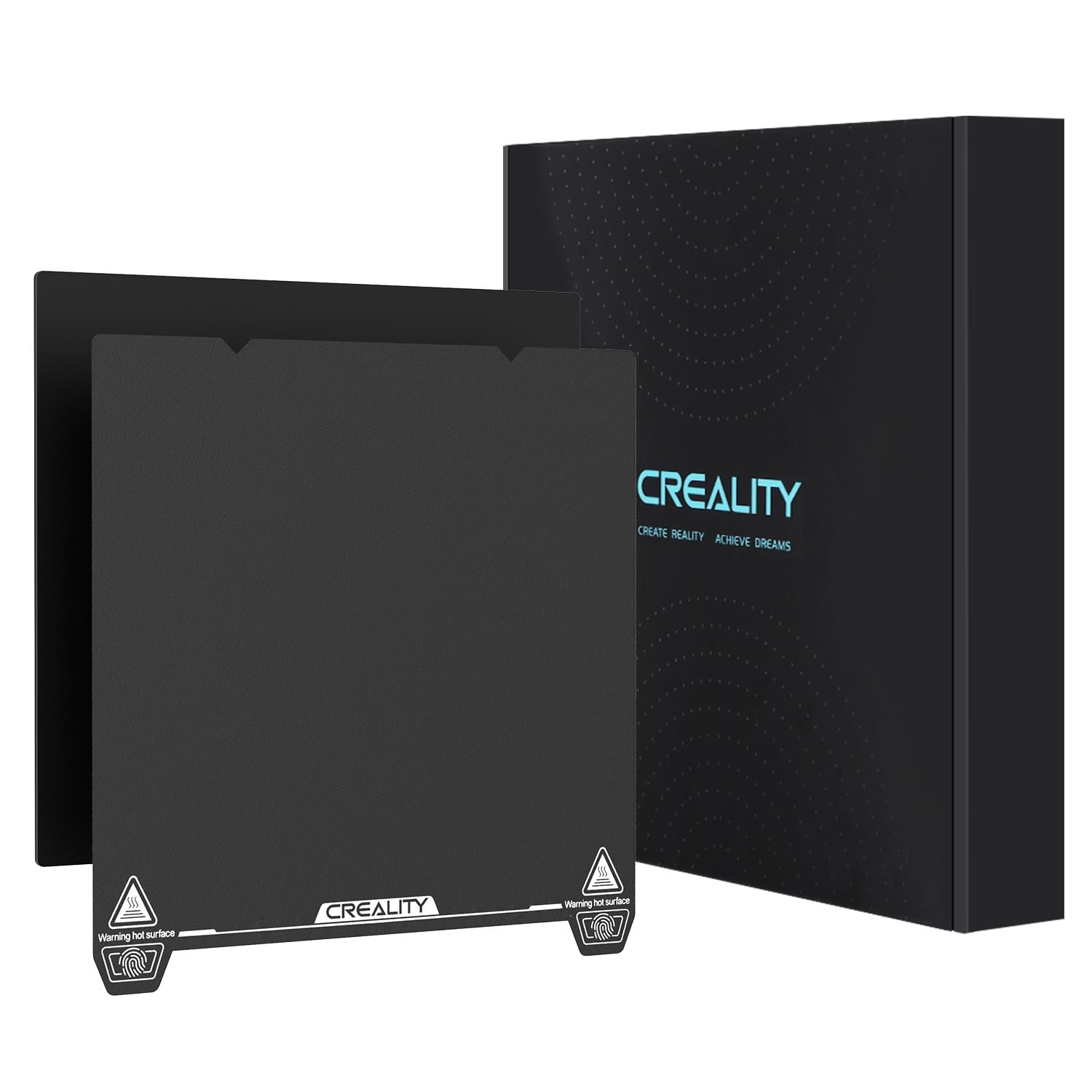 Photo 1 of Creality Official Ender 3 S1 Original Build Plate, 235x235mm Texture Surface PEI Sheet Magnetic Removable Flexible Spring Heat Resistance Bed Plate for Ender 3 V3 SE/KE, Ender 3 S1 Pro, Ender 5 S1