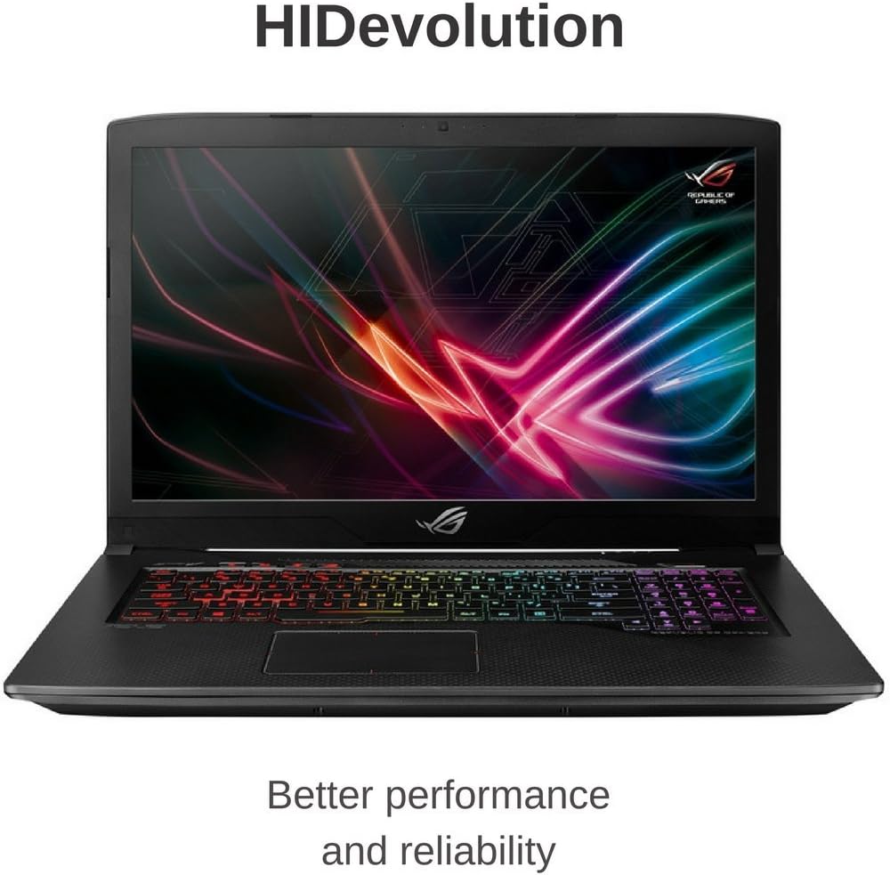 HIDevolution ASUS ROG Strix GL703GM Scar 17.3” FHD 120Hz Gaming Laptop | 2.2 GHz i7-8750H, GTX 1060, 16GB DDR4/2666MHz RAM, PCIe 256GB SSD + 1TB SSHD | Authorized Performance Upgrades & Warranty
