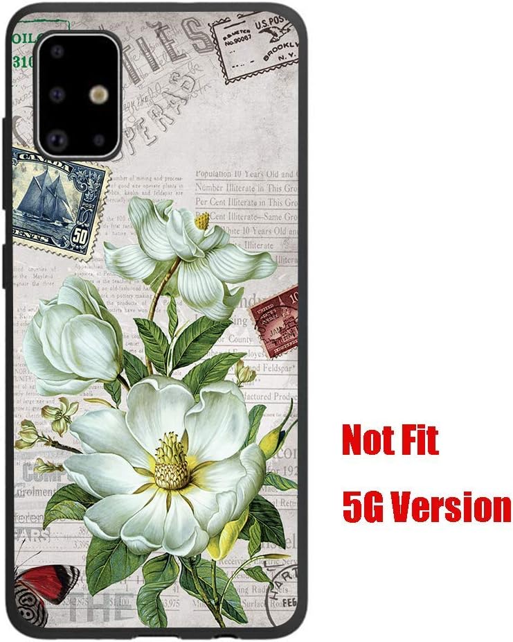 Entaifeng Samsung Galaxy A71 Case, Scratch Resistant Grippy Soft TPU Rubber Full Body Protective Phone Cover for Galaxy A71 (Jasmine)