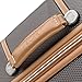 DELSEY Paris Chatelet Hard+ Hardside Medium Checked Spinner Suitcase, Chocolate, 24-Inch
