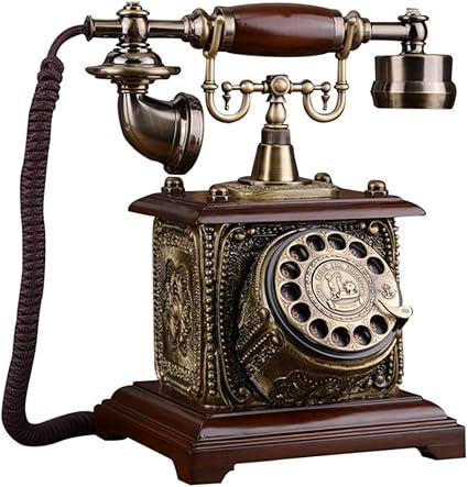 R Y Retro Telefon Rotary Dial Schreibtisch Telefon Altmodische Klassische Schnurgebundene Telefone Festnetz Fur Home Und Office Decor Amazon De Kuche Haushalt